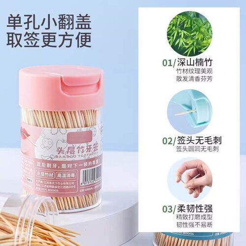 2025 New Style Disposable Toothpicks for Home Use, Fruit Bam