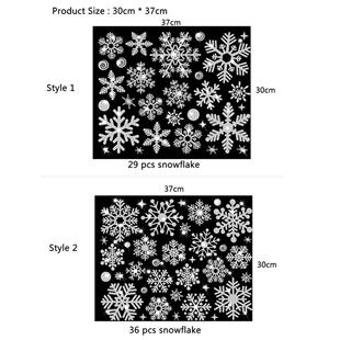 Glitter Effect Snowflake Electrostatic Wall er Christmas Kid