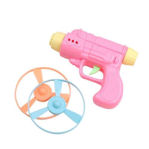Childrens Educational Toys: Flying Saucer Gun, Bamboo Drago