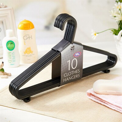 10pcs Adult Clothe Hanging Rack Clothing Hanger Non-Slip Dry