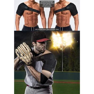 Shoulder Support Brace with Pressure Pad for Men Women, Adju