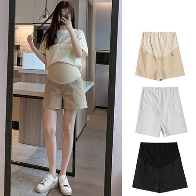 Denim Fashion Maternity Shorts Summer Pregnancy Cotton Short