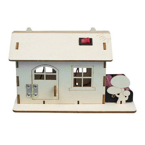 Simulation Cabin Wooden Child 3D Handmade Wood House Model