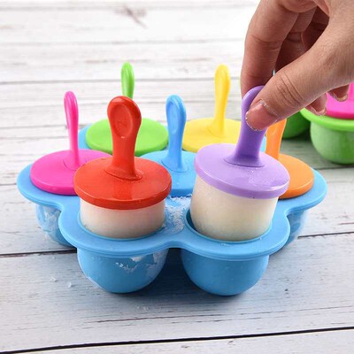 Seven-hole silicone food supplement box sealed fresh-keeping