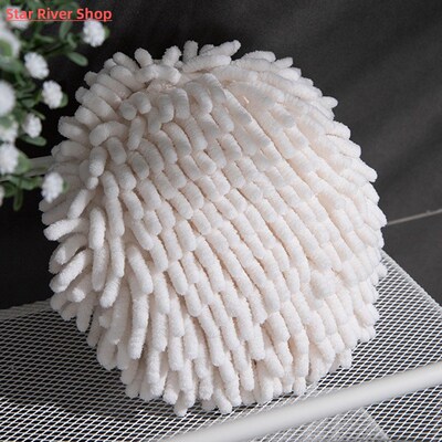 Chenille Hand Towels Kitchen Bathroom Hand Towel Ball with H