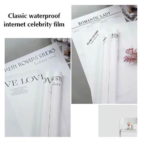 20pcs Waterproof Flower Wrapping Paper Simple Style English