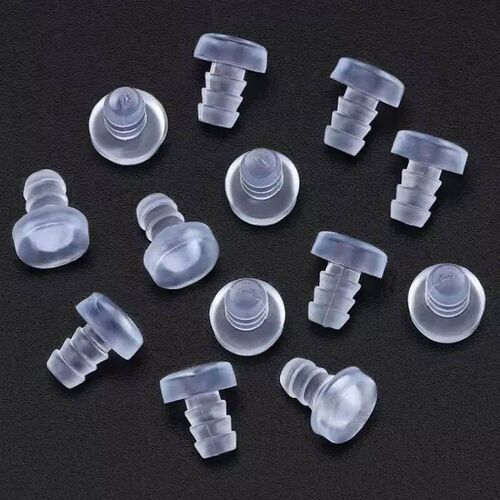 20Pcs Clear Rubber Embedded Furniture Bumper Table Chair Leg