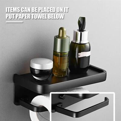 Toilet Paper Holder Wall Mount,Rustproof Stainless Steel Sel
