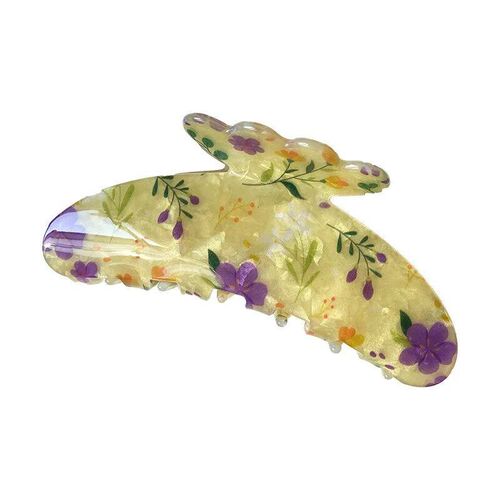 Luxury Large Floral Grabber Womens Colorful Printed Hair Gr