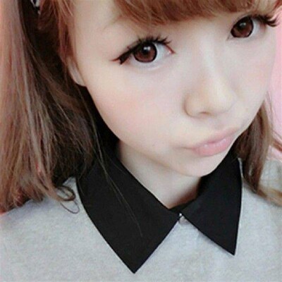 2/3/5 Womens Fake Half Shirt Blouse Peter Pan Detachable