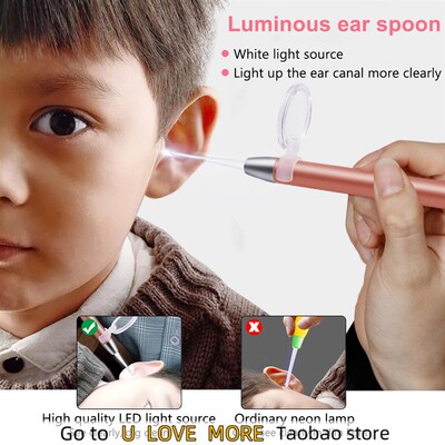Ear Cleaning Light Ear Cleaner Spoon Earpick Ear Wax Removal