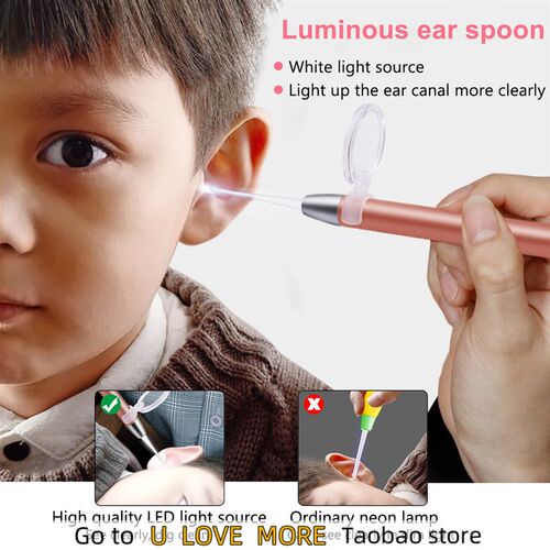 Ear Cleaning Light Ear Cleaner Spoon Earpick Ear Wax Removal
