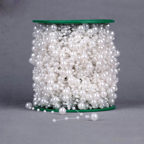 5 Meters Artificial Pearls Beads Chain Garland Flowers DIY W