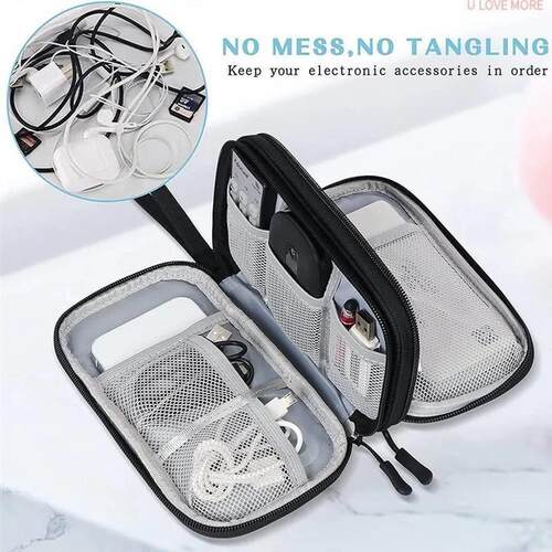 NEW Travel Organizer Bag Cable Storage Organizers Pouch Carr