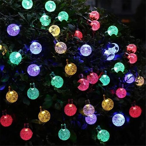 Led Solar Bubble Ball Lamp String Outdoor Courtyard Decorati