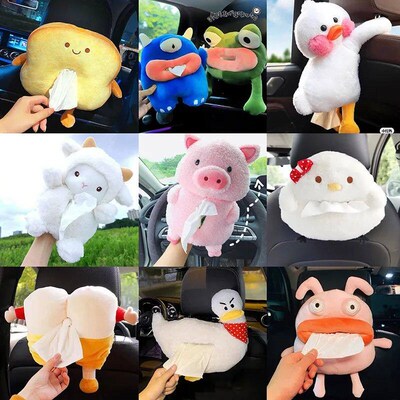cartoon Cute Car Tissue Box Creative Car Hanging Type Drawer