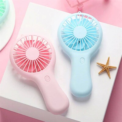 Mini Handheld Small Fan 3 Gears Portable Silent Office Desk