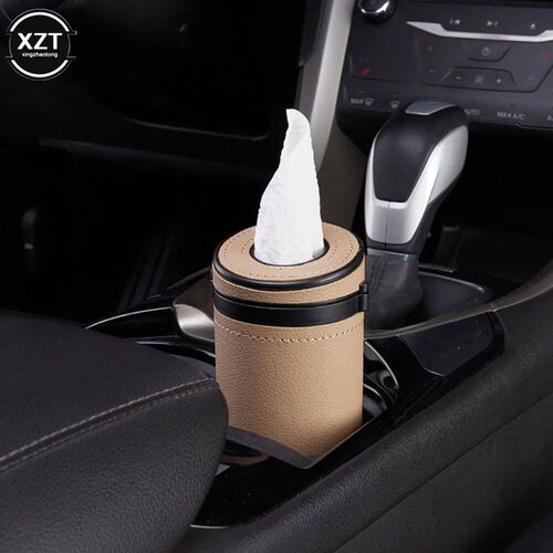 Multifunction Car Tissue Box ver Holder Auto Round Paper Tub