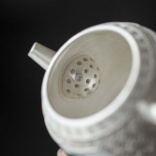 清欢 纯手工鎏银茶壶复古泡茶壶单壶礼盒 古风插画鎏银茶壶1ml