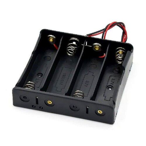 1 2 3 4 Slot DIY Batteries Clip Holder Container with Wire