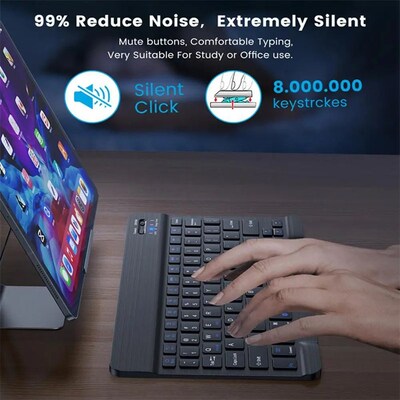 Bluetooth-compatible Wireless Keyboard and Mouse Rechargeabl