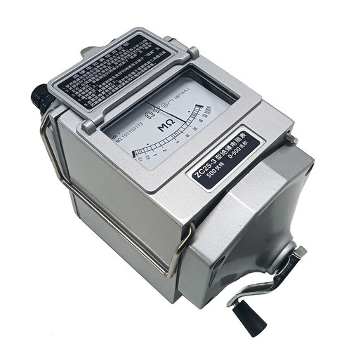 上海摇表电工0V合金铝壳兆欧表1000V00V绝缘电阻测试仪线漏电