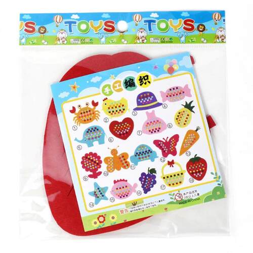 Childrens Handmade Weaving Toys Cartoon Chicken Flower Frui