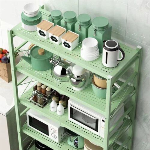 Large Iron Frame Storage Foldable Moveable For Living Room M