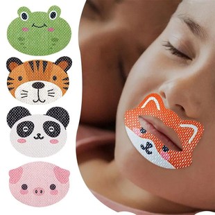30pcs Sleep Strips cartoon animal Anti-Snoring Mouth Tape fo