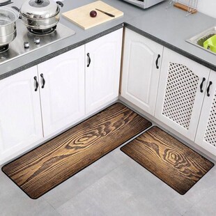 2023 Wood texture kitchen strip mat sitting  bedroom carpet