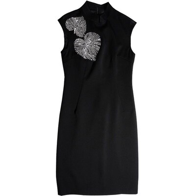 Summer New Arrival heongsam Dress Frenh Retro Tight Waist Sl