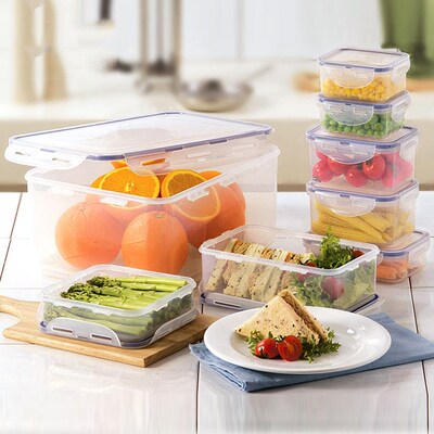 plastic food fruit storage box  container lunch fridge big