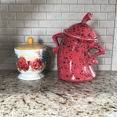 Canister with Attitude 跨境新品塑料有态度彩色罐子装饰俏皮杯