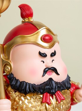 门神摆件玄关平安守护神家居办公室工位桌面装饰国潮乔迁新居礼品