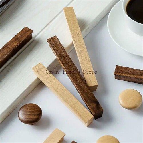 Walnut Wooden Furniture Handle Drawer Knobs Kitchen