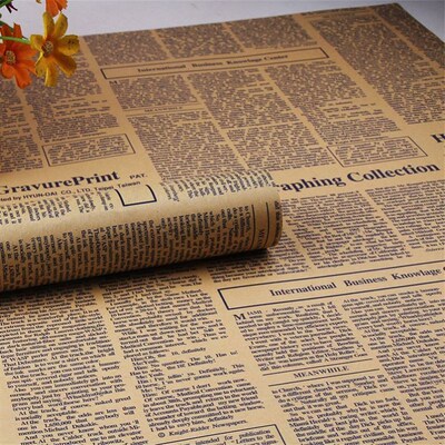 Cowhide wrapping paper Bouquet gift paper Birthday gift pape