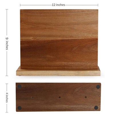 Magnetic Knife Block Holder Rack Home Kitchen Storage Stand