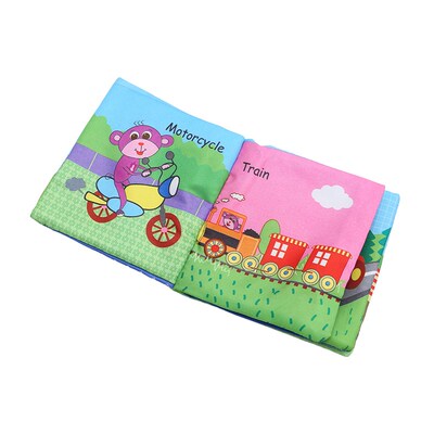 8/10pages Baby Rattles Mobiles Toy Childrens Cloth Book New