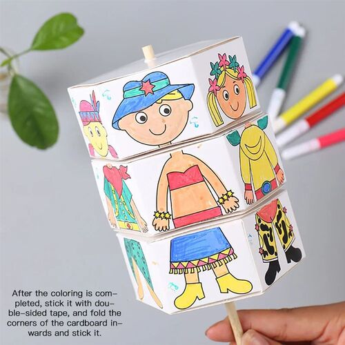 Childrens DIY Craft Toys Novelty Painting Drawing Toys Colo