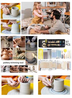 Pottery Clay Sculpting Tools Pottery Carving Tool Kit With C