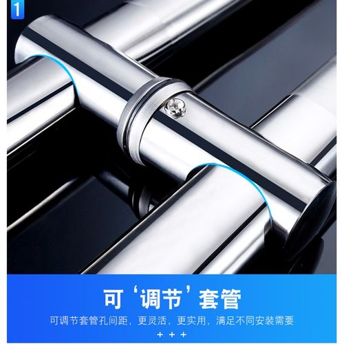 加厚不锈钢拉手钢化玻璃门把手木门拉手孔距可调拉手有宽门拉手