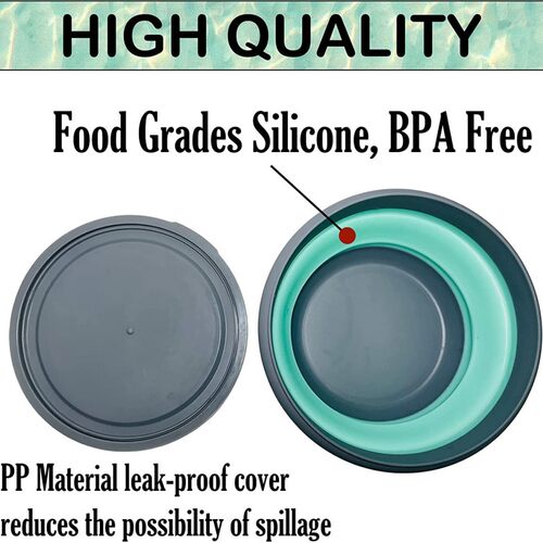 3 PCS/Set Camping Bowl Foldable Silicone Collapsible Bowl Lu