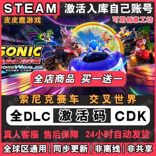 Steam正版索尼克赛车 交叉世界激活码CDKey入库国区全球区全DLC