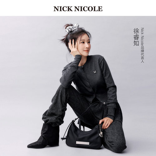 秋季圆领短款显瘦针织开衫女