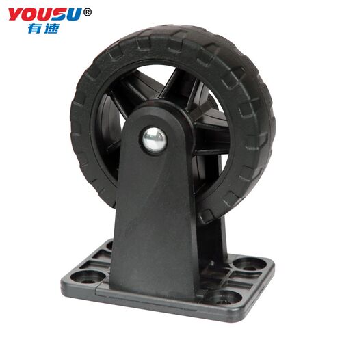 有速手拉车静音轮万向轮定向轮刹车轮橡胶折叠车平板手推车小拖车