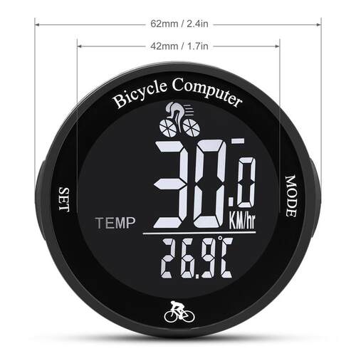 Wireless Bike Computer Waterproof Bicycle Odometer Multi Fun