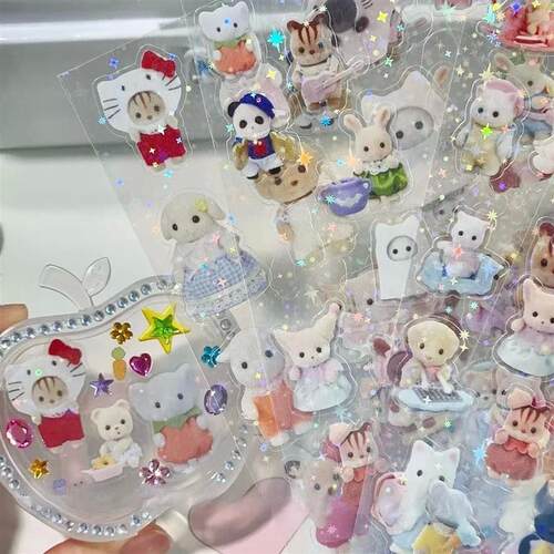 Sylvanian Families Sticker Childrens Toy Kitchen Toys Girl