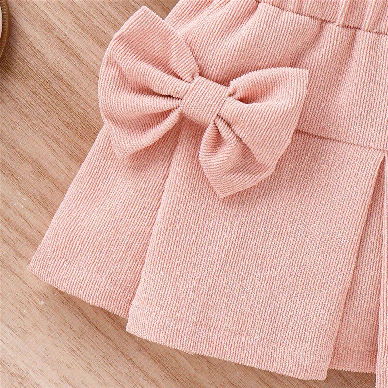 PatPat 3pcs Baby Girl 95% Cotton Ribbed Ruffle Long-sleeve T - 实物图