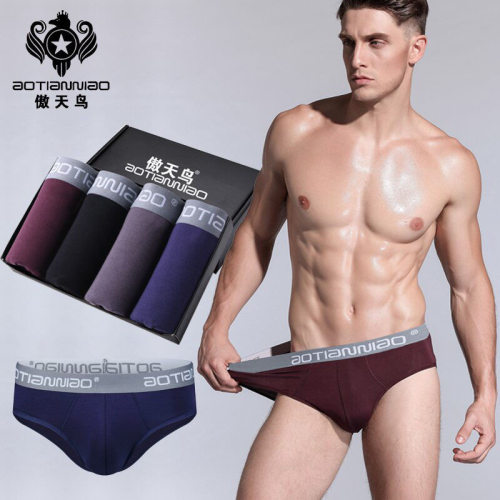 4PCS/lot 5XL Modal Mens Underwear Briefs Breathable Man und