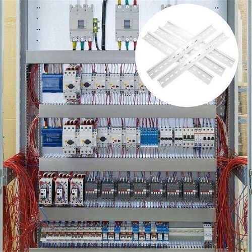 10 Pcs Circuit Breaker Rail Electronic Part Silver Mounting